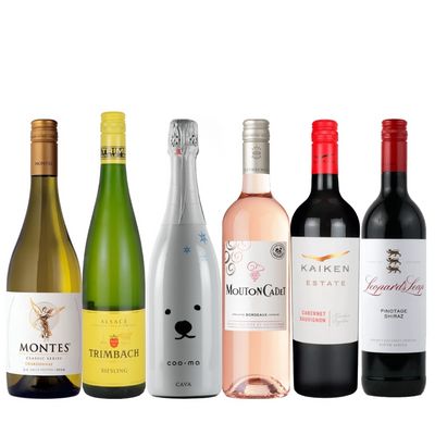 外飲みにおすすめ！行楽ワイン6本セット MIX4-1 ［750ml × 6