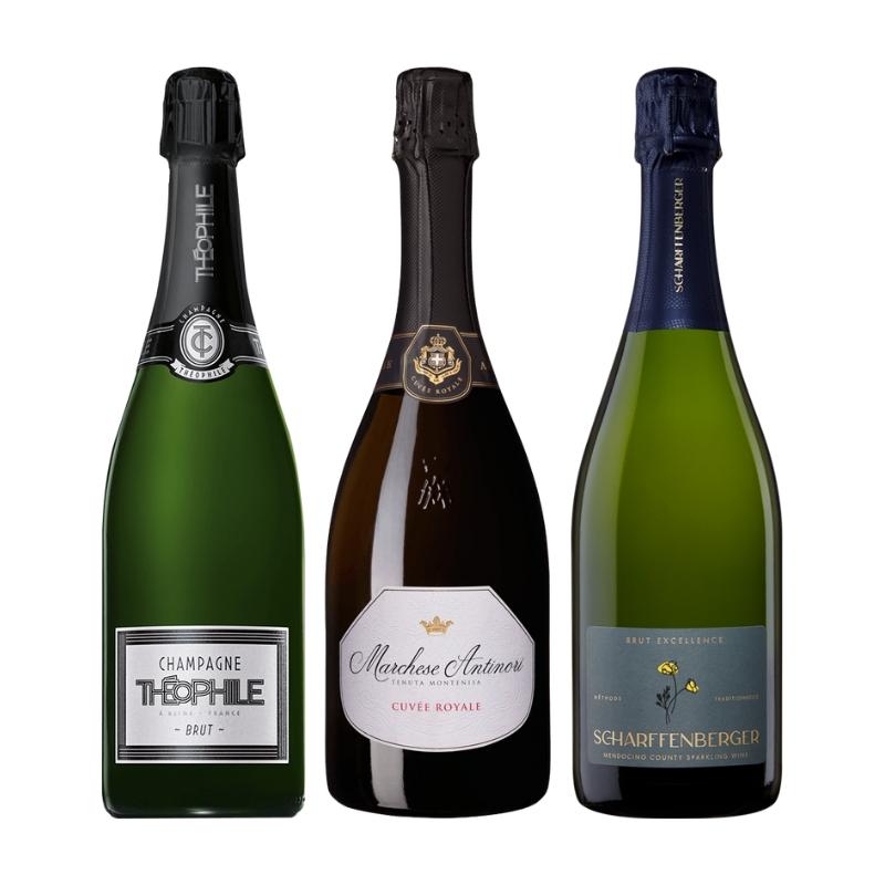 シャンパン入り！プレミアムスパークリング3本セット JC11-1 [750ml×3