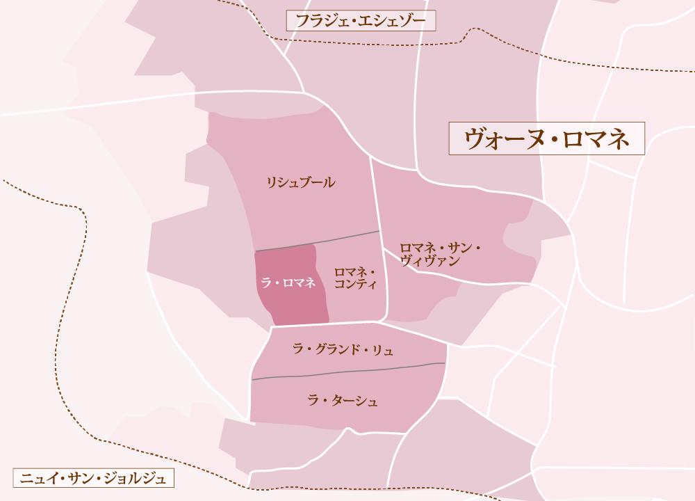 ラ・ロマネの地図