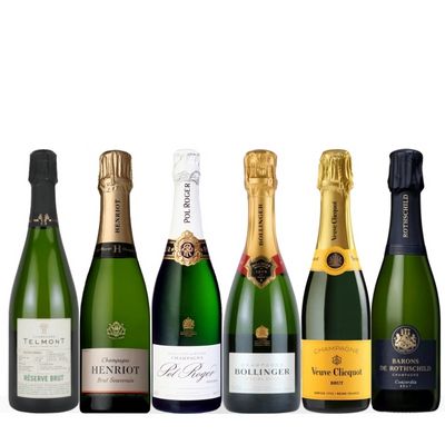 豪華メゾンが勢揃い！シャンパーニュハーフボトル6本セット CD7-3 [375ml x 6]
