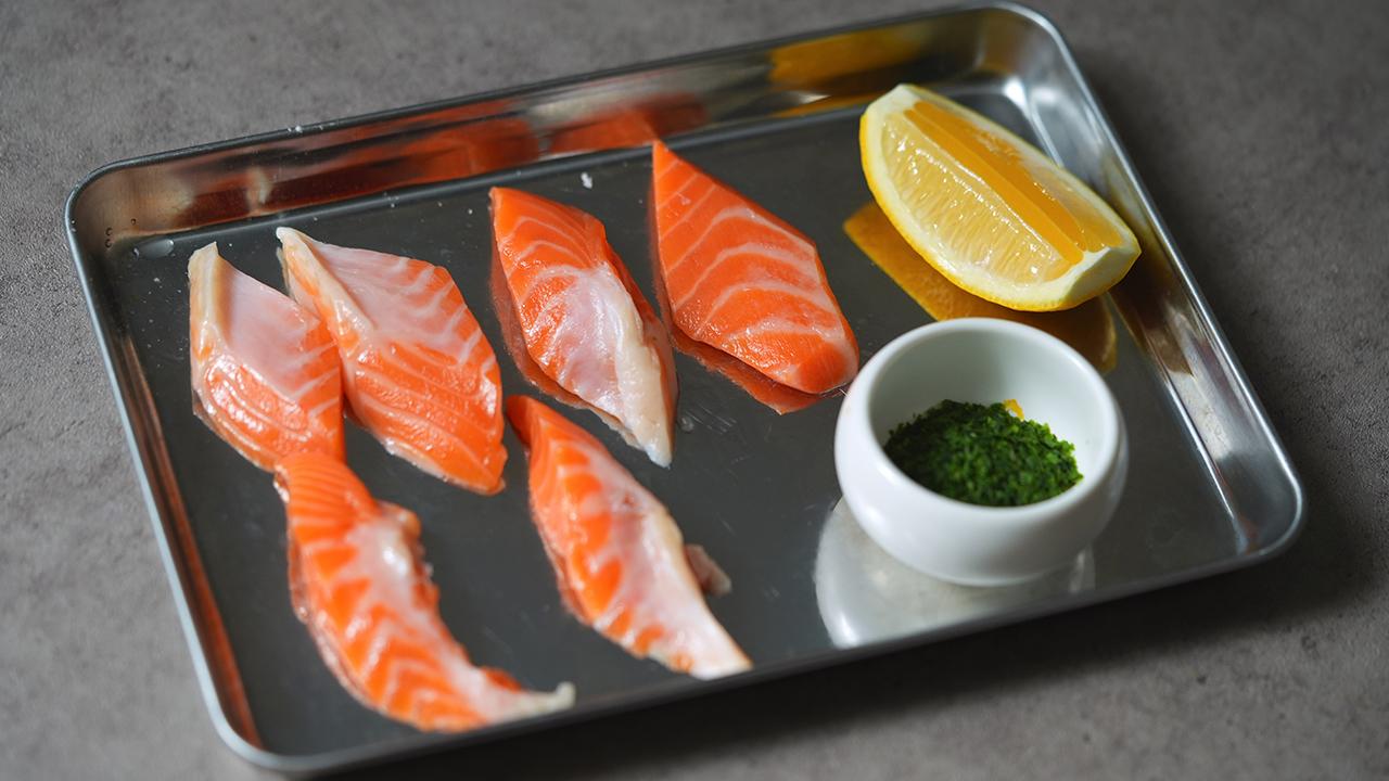 鮭の青のり塩フリット_材料