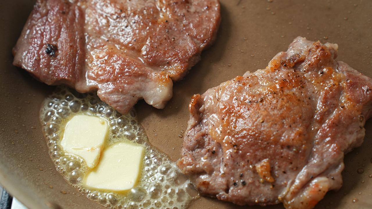 レモン香る春野菜と豚肉のバターソテー_工程