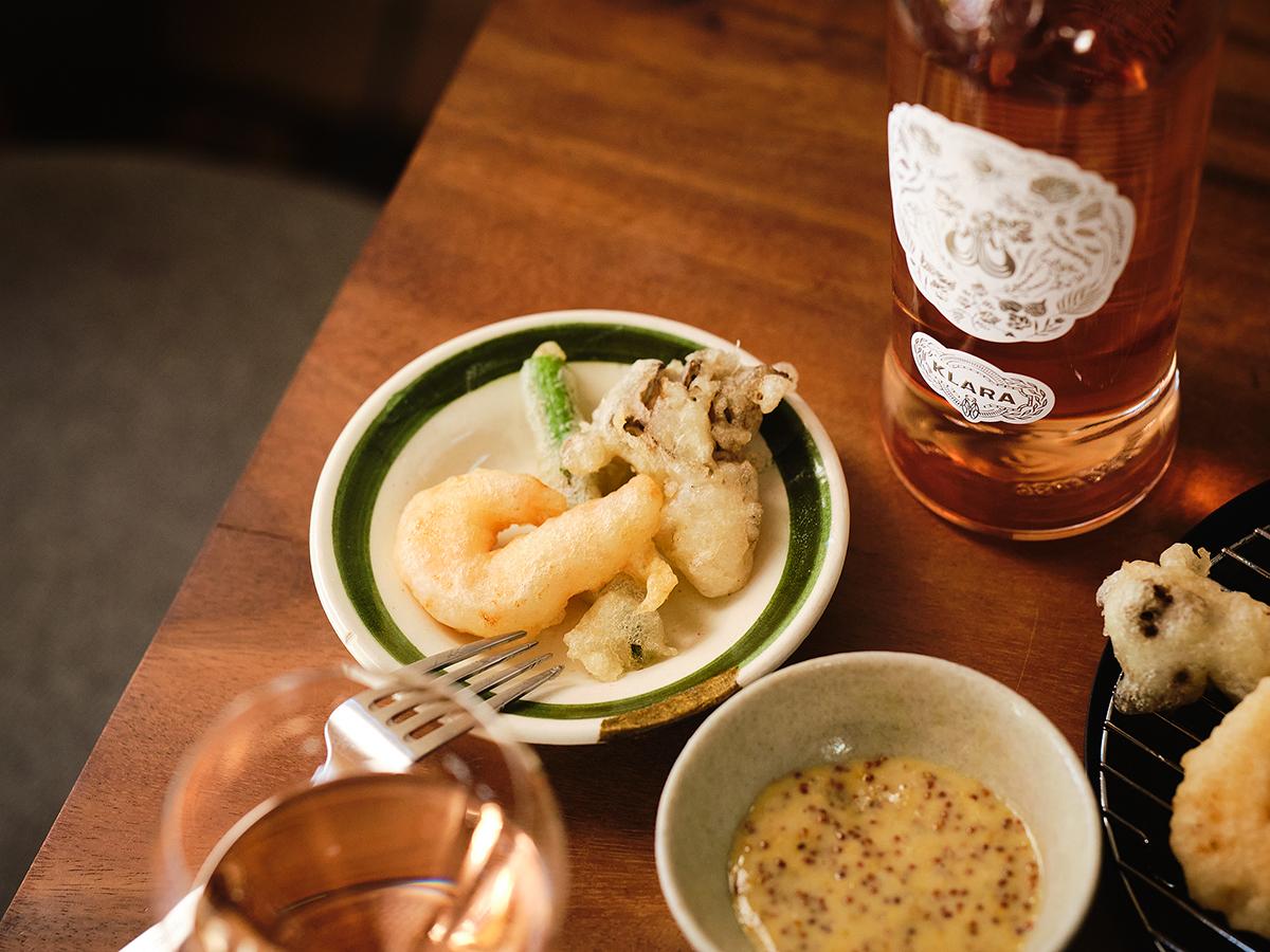 春野菜とロゼワイン