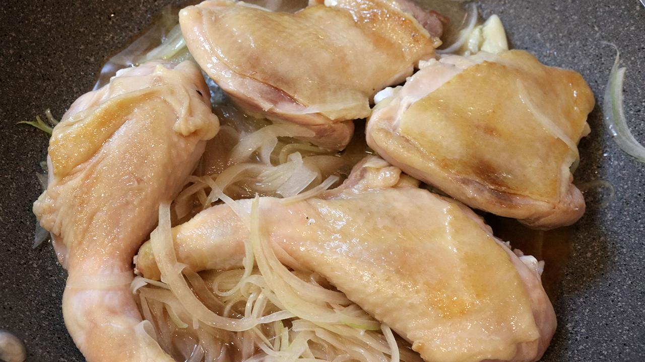 鶏肉のビネガー煮_工程