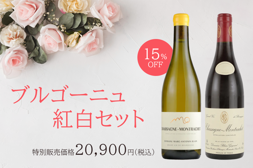 ブルゴーニュ紅白セットのPOP