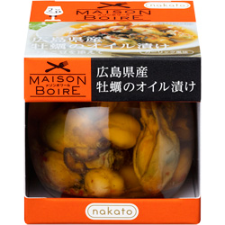 広島県産牡蠣のオイル漬け ひよこ豆を添えて