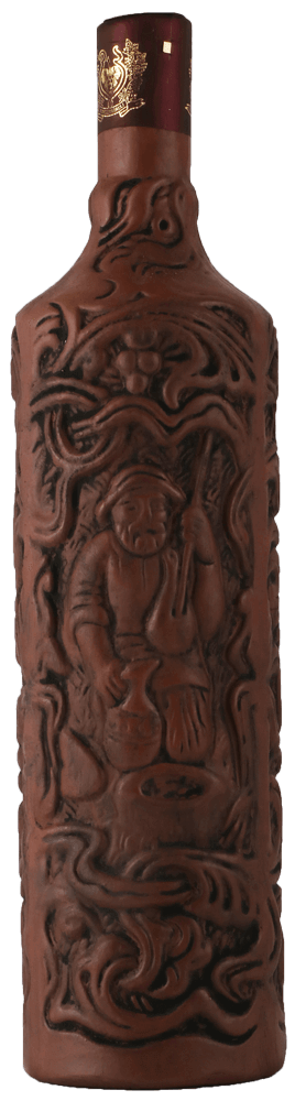 ロイヤル・ヴィエナ　ギリシャ風俗文蓋物 キンズマラウリ サペラヴィ クヴェヴリ（陶器ボトル） 750ml | 富士