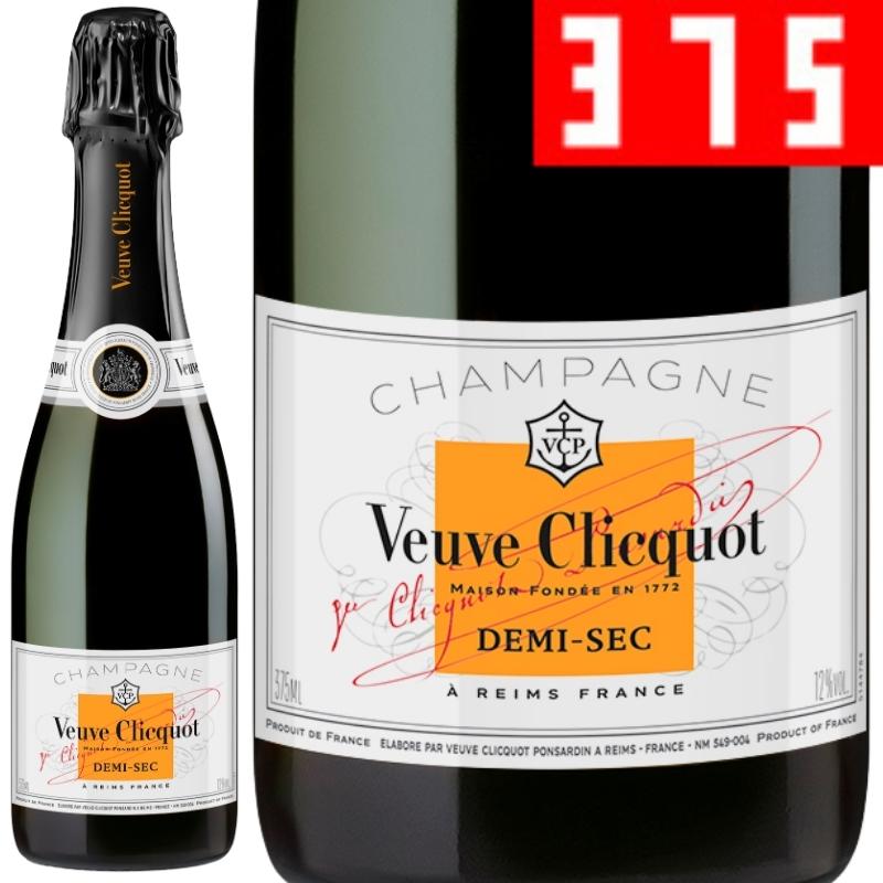 ヴーヴ・クリコ・ホワイト・ラベル・ドゥミセック [ハーフボトル]